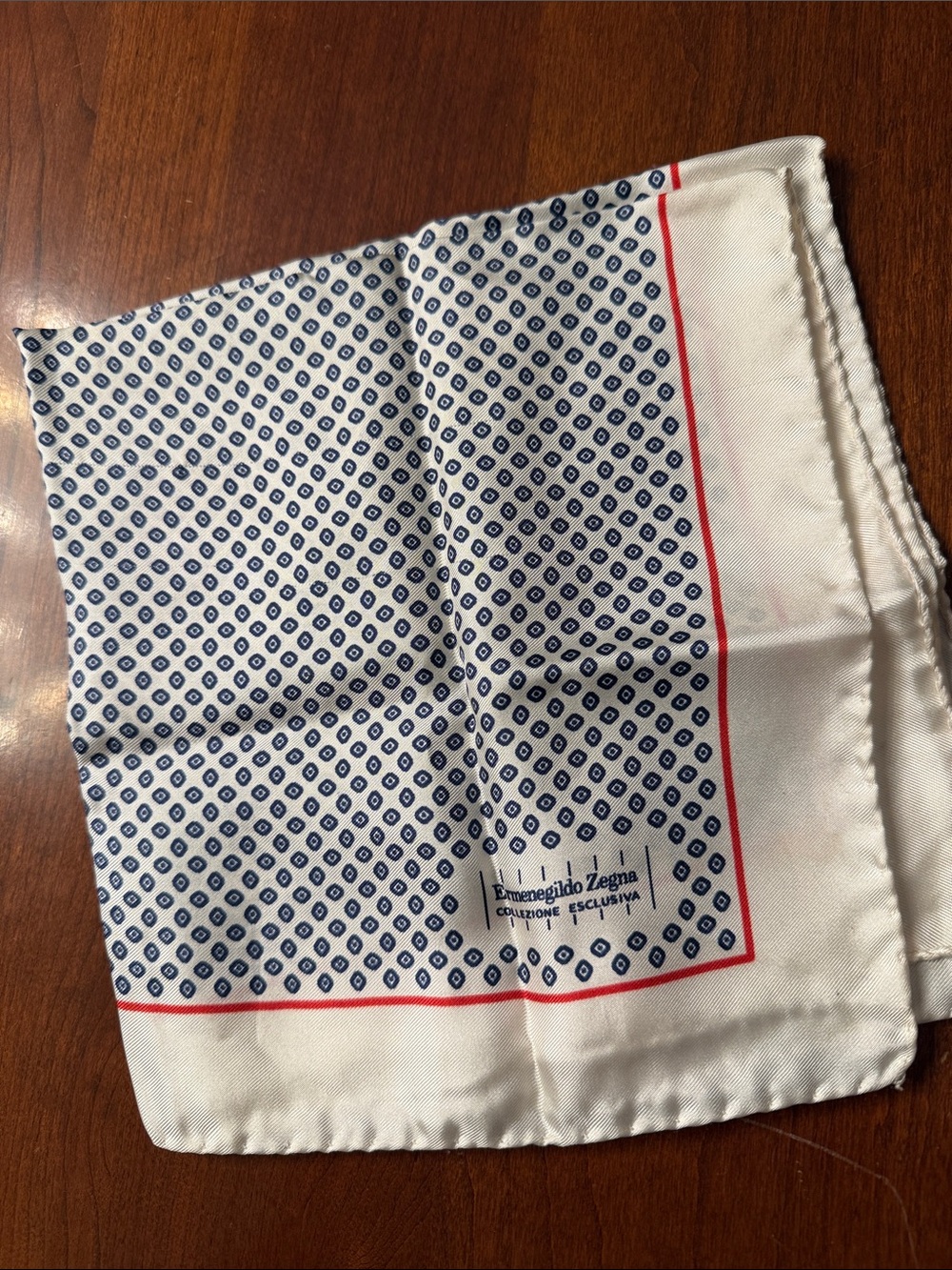 LIMITED EDITION ERMENEGILDO ZEGNA SILK MADE IN ITALY POCKET SQUARE HANDKERCHIEF
